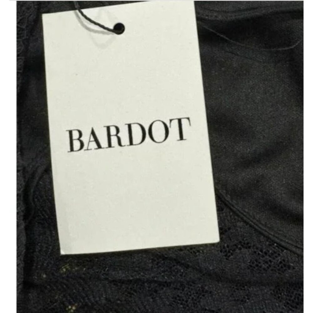 BARDOT Women Midi Black Lace Dress 2 - Picture 7 of 8